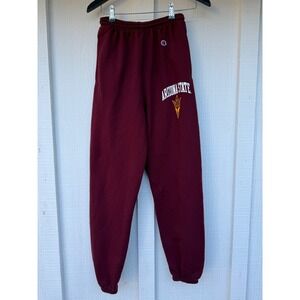 CHAMPION Arizona State Sun Devils Sweatpants Vintage Small Maroon Joggers ASU